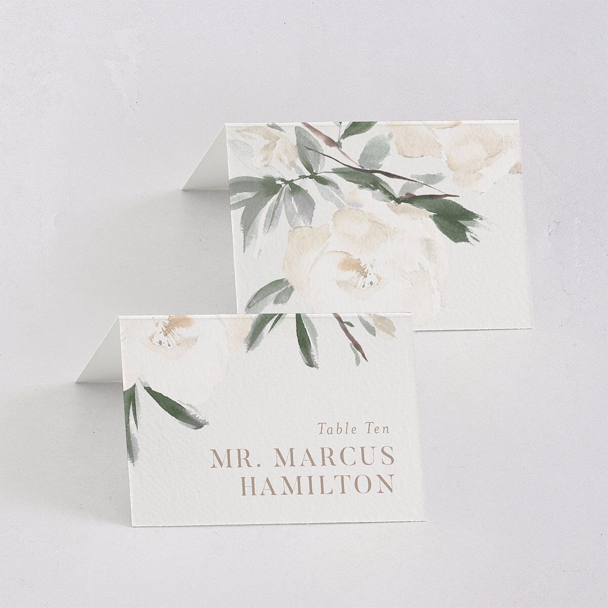 Elegant Garden Place Cards Thyme Signature