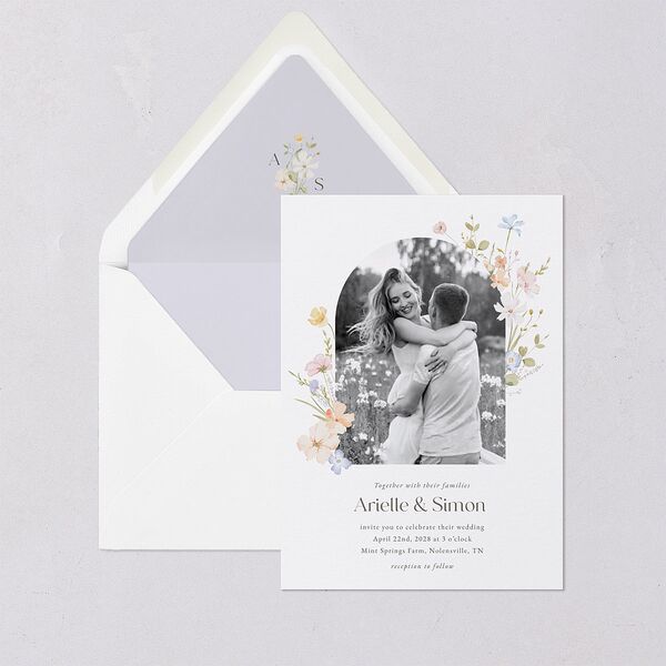 Wildflower Photo Euro Envelope Liners Lilac Luxe
