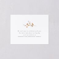 Dainty Wildflowers Save the Date Petite Cards Sunflower Signature smooth Blank Standard No