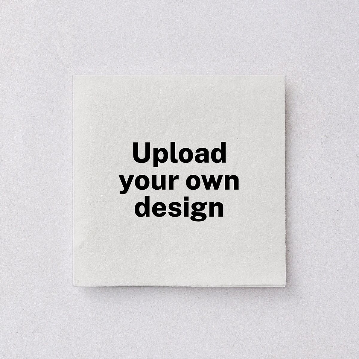 Upload Your Own Design Portrait Photo Cocktail Napkins Pure White Napkin Uncoined