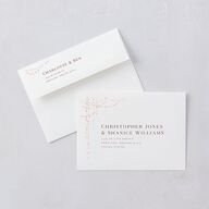 Enchanted Evening Wedding Invitations Rust Signature Blank No Standard
