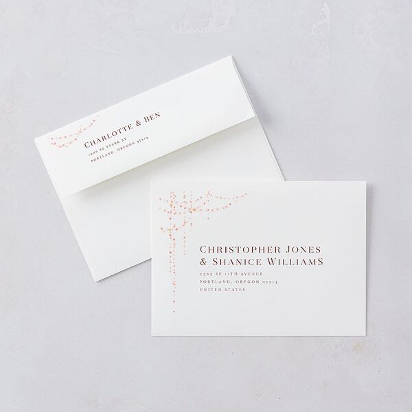 Enchanted Evening Wedding Invitations Rust Signature Blank No Standard