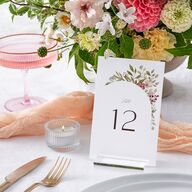 Lush Arch Table Numbers Pink Cotton Signature