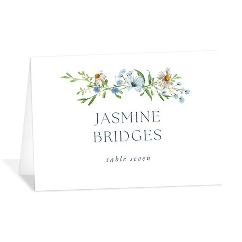 Wildflower Border Place Cards Stream Signature