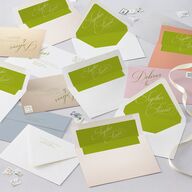 Modern Wedding Of Calligraphy Wedding Invitations Chartreuse Signature Blank No Standard