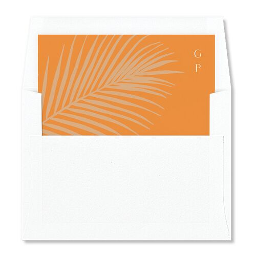Lavish Palm Standard Envelope Liners Pumpkin Standard