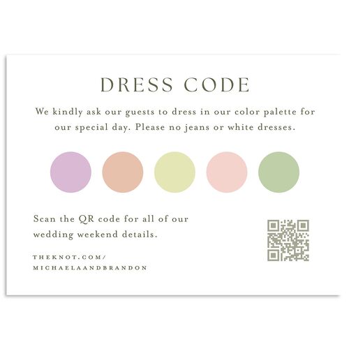 Elegant Peonies and Hydrangeas Wedding Enclosure Cards Lilac Signature Standard