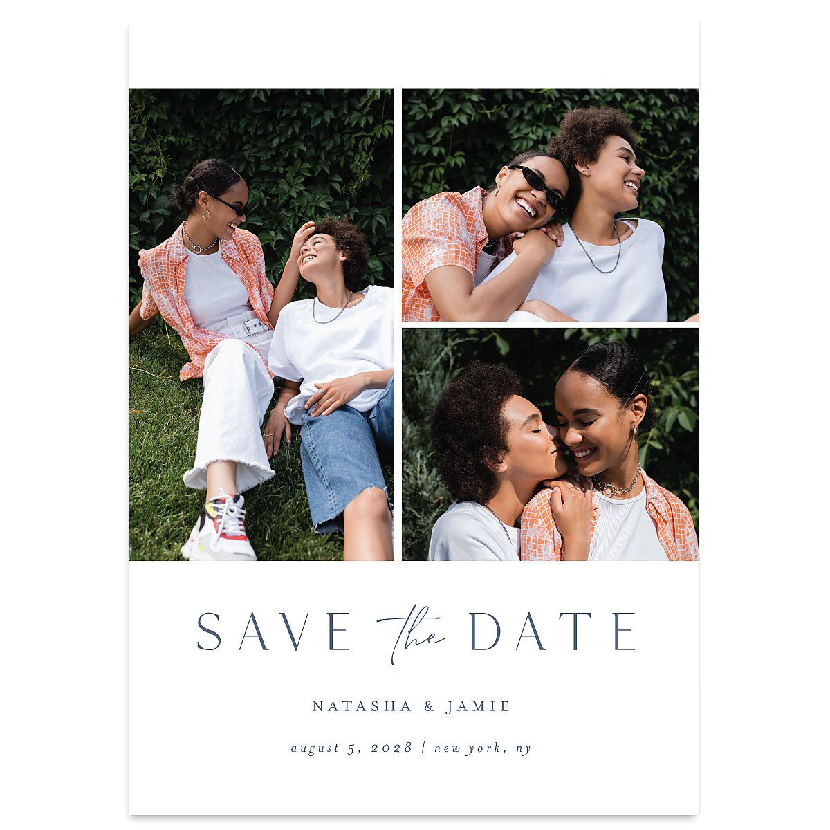 Simple Gallery Save the Date Cards