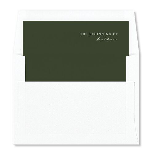 Elevated Minimalist Ampersand Envelope Liners Scottish Green Standard