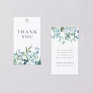 In Bloom Favor Gift Tags Moody Blue Signature