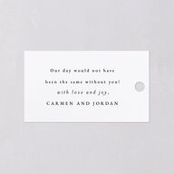 Christmas Poinsettia Favor Gift Tags Ruby Signature