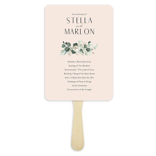 Timeless Floral Hoop Fan Programs Pink Cotton Signature Rounded