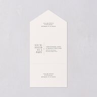 Old Hollywood Glam All-in-One Wedding Invitations Champagne Signature Light Both Recipient and Return Addresses No