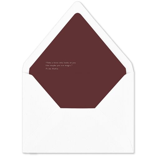 Simple Editorial Photo Euro Envelope Liners Rust Luxe
