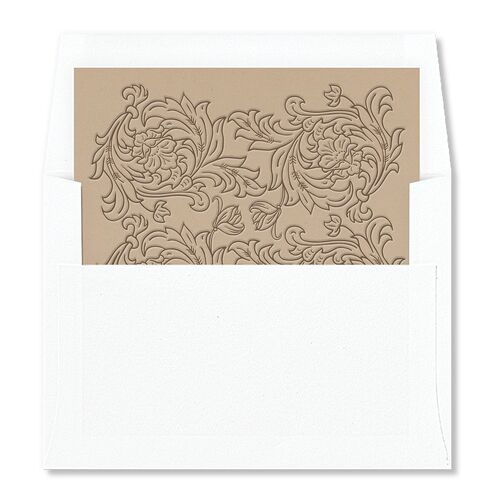 Western Floral Envelope Liners Sepia Standard