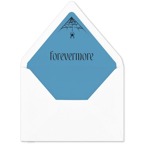 Spooky Halloween Nouveau Euro Envelope Liners French Blue Luxe