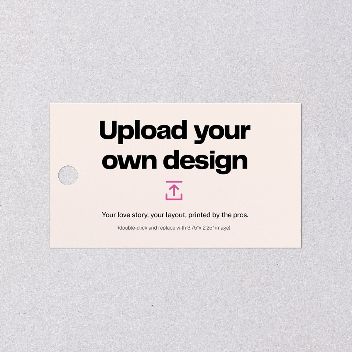 Upload Your Own Design Landscape Gift Tags Pure White Signature