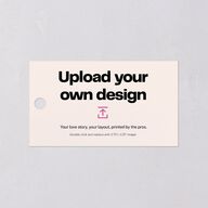 Upload Your Own Design Landscape Gift Tags Pure White Signature