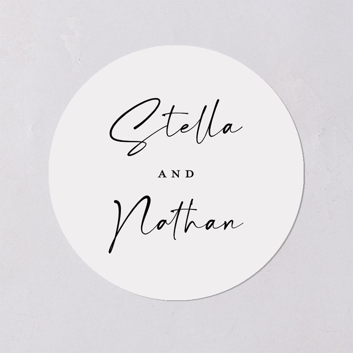 Floral Arc Wedding Stickers Shell Pink