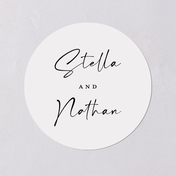 Floral Arc Wedding Stickers Shell Pink