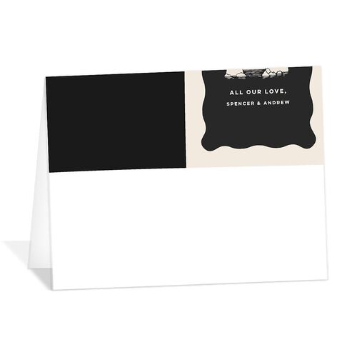 Adventure Icon Thank You Cards Charcoal