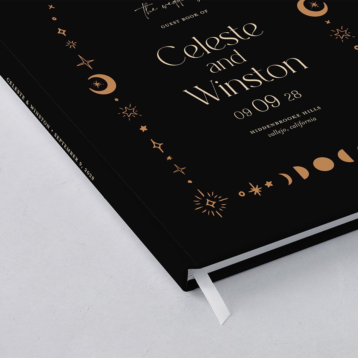 Celestial Galaxy Guest Books Midnight