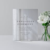 Botanical Citrus Garden Mirrored Acrylic Tabletop Sign X-small Rose Gold Mirrored Acrylic XS Tabletop Table Standard