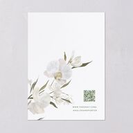 Elegant Orchid Foil Wedding Invitations Gold Pure White Signature Blank No Standard