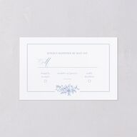 Coastal Oysters and Anchors All-in-One Wedding Invitations Sea Blue Signature Light Both Recipient and Return Addresses No