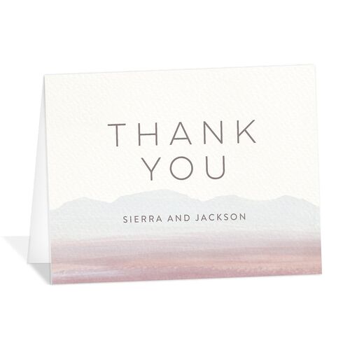 Painted Desert Thank You Cards Lilac