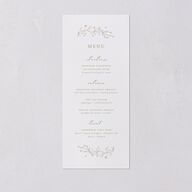 The Night Before Natural Monogram Menus Fawn Signature