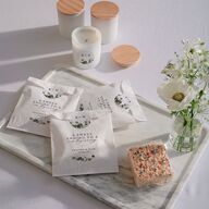 Eucalyptus Frame Wedding Stickers Pure White Circle