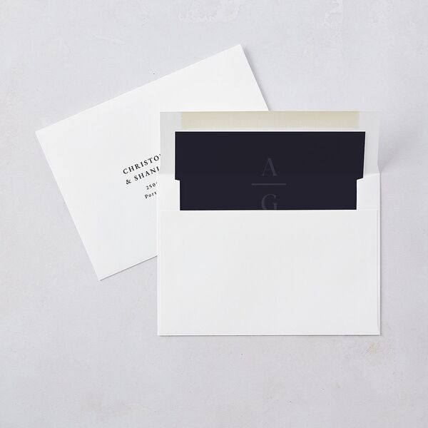 Gilded Bold Envelope Liners Navy Standard