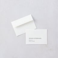Natural Palette Wedding Response Cards Pure White Signature Standard