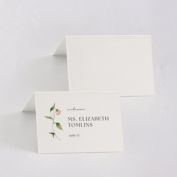 Pastel Garden Place Cards Pink Cotton Signature