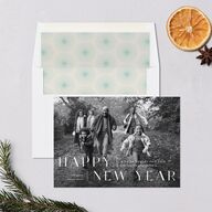 Next Step Holiday Cards Sky Signature Blank Standard Landscape