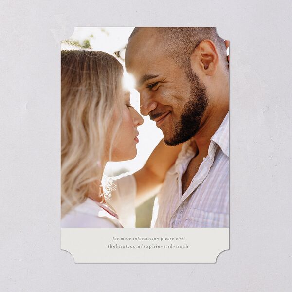 Wildflower Altar Save The Date Cards Mist Signature smooth Blank No