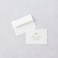 Monogram Daisies Wedding Response Cards Olive Signature Standard