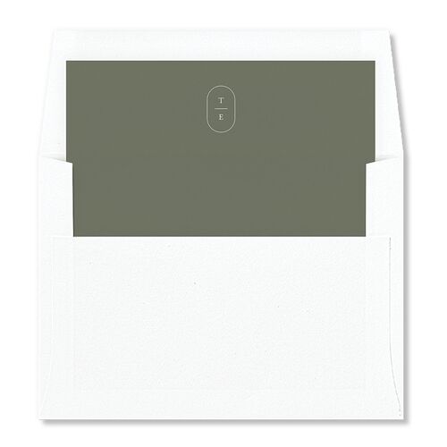 Southern Oak Tree Foil Envelope Liners Deep Olive Standard