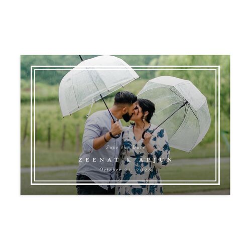 Rustic Kingdom Save the Date Postcards Navy