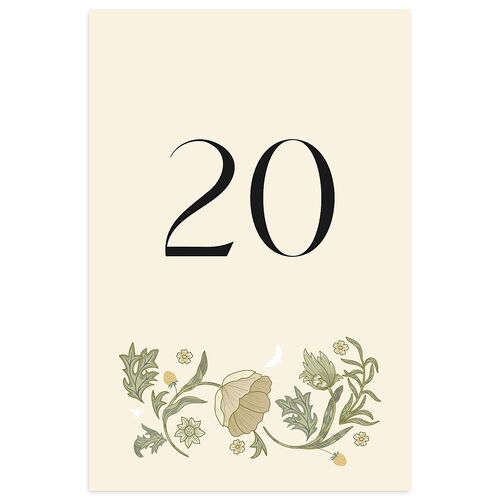 Crafted Garden Table Numbers Linen Signature