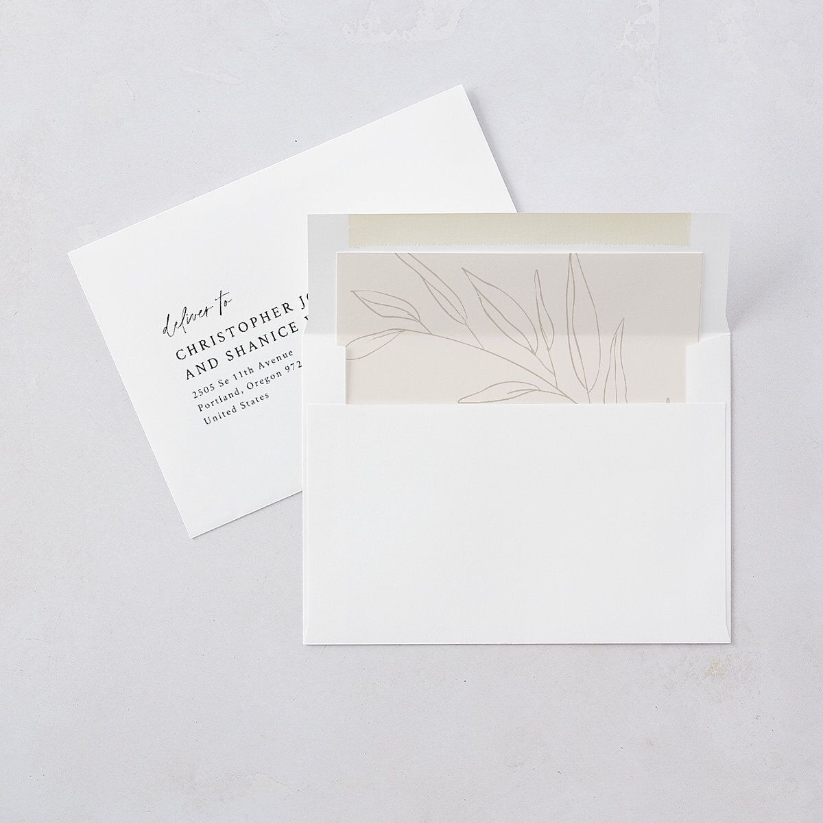 Captured Love Wedding Invitations Pure White Signature Blank No Standard
