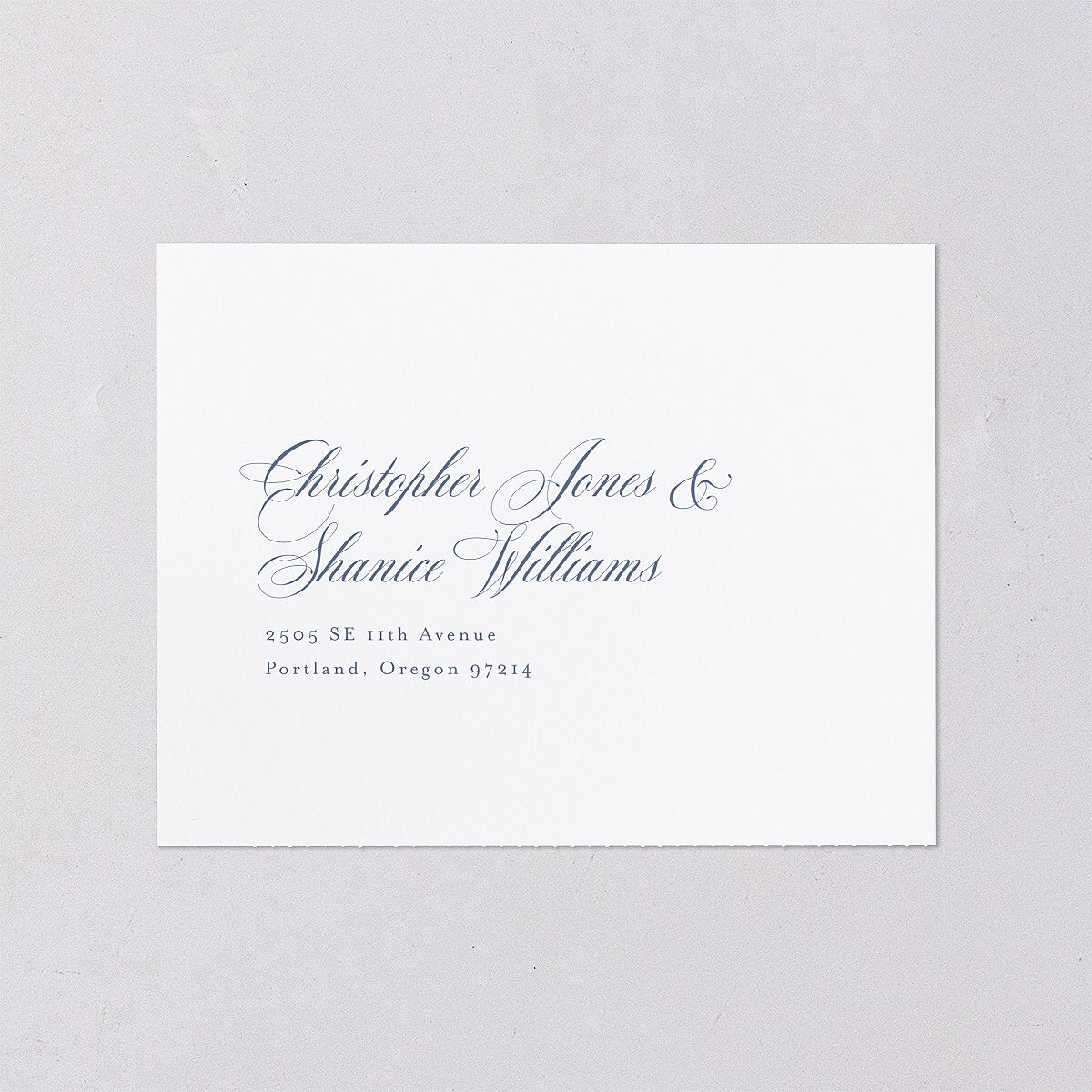 Eternal Love All-in-One Wedding Invitations Cruise Signature Light Both Recipient and Return Addresses