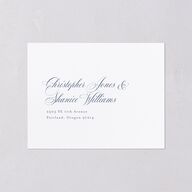 Eternal Love All-in-One Wedding Invitations Cruise Signature Light Both Recipient and Return Addresses