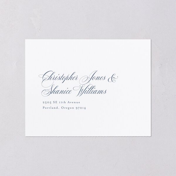 Eternal Love All-in-One Wedding Invitations Cruise Signature Light Both Recipient and Return Addresses