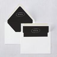 Classic Circled Calendar Date Euro Envelope Liners Pure White Luxe
