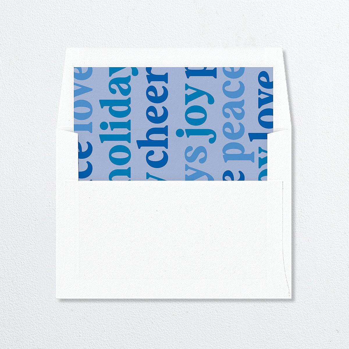 Warm Wishes Envelope Liners Sea Blue Standard