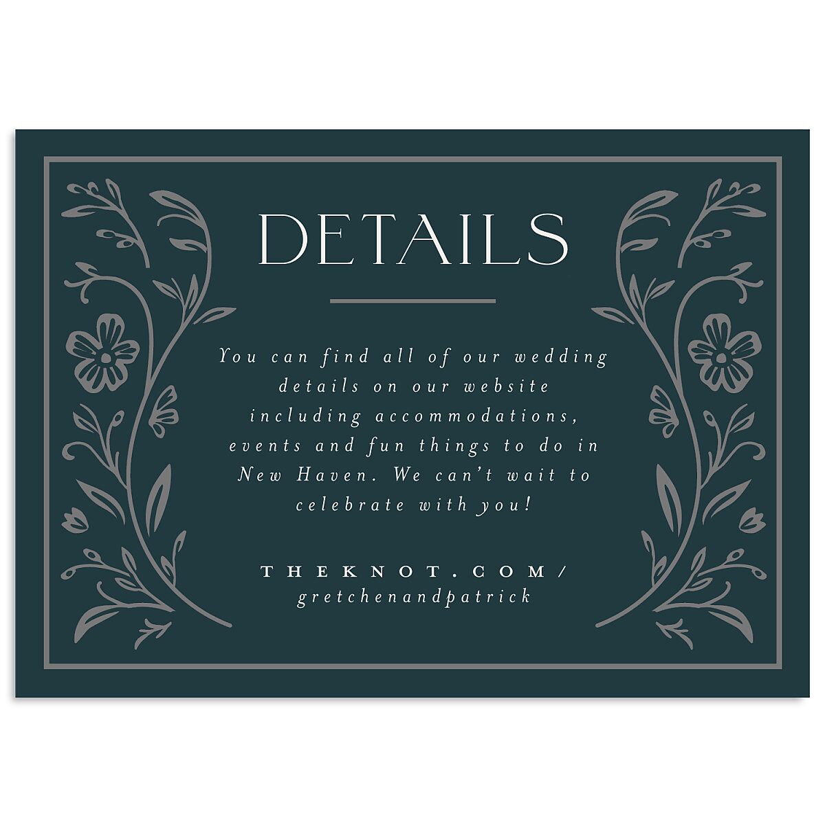 Ornate Storybook Wedding Enclosure Cards