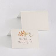 Harvest Crescent Foil Place Cards Gold Champagne Signature