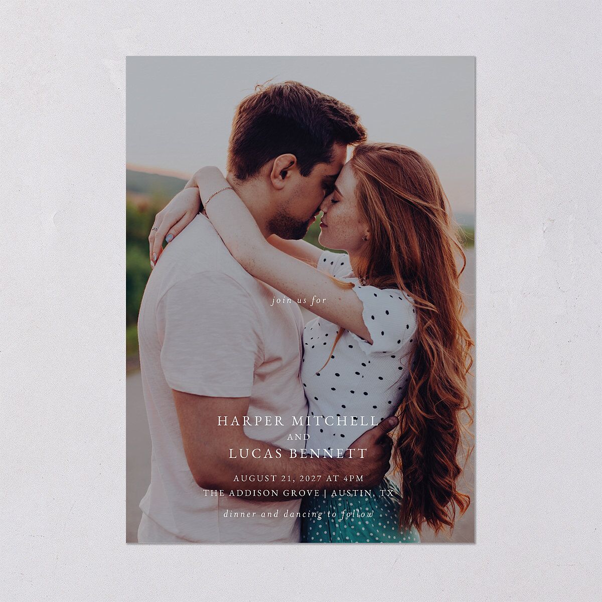 Gilded Photo Wedding Invitations — view 2